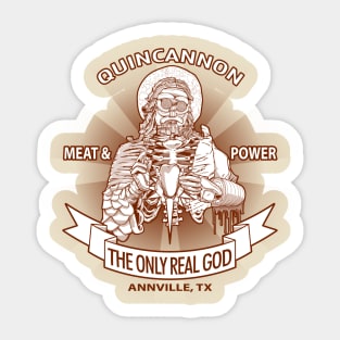 Preachin' to the God of Meat Sticker